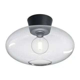 Produktfoto för Belid - Bullo Plafond XL Ø38 Matt Black/Clear