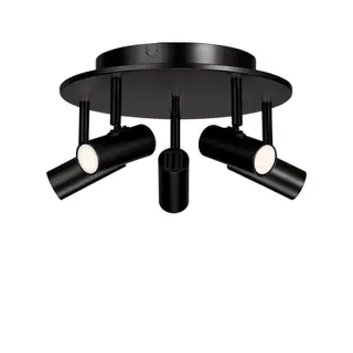 Produktfoto för Belid - Cato 5-spot Plafond Matt Svart/Matt Svart