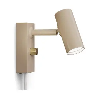 Produktfoto för Belid - Cato Vägglampa Nougat/Mässing