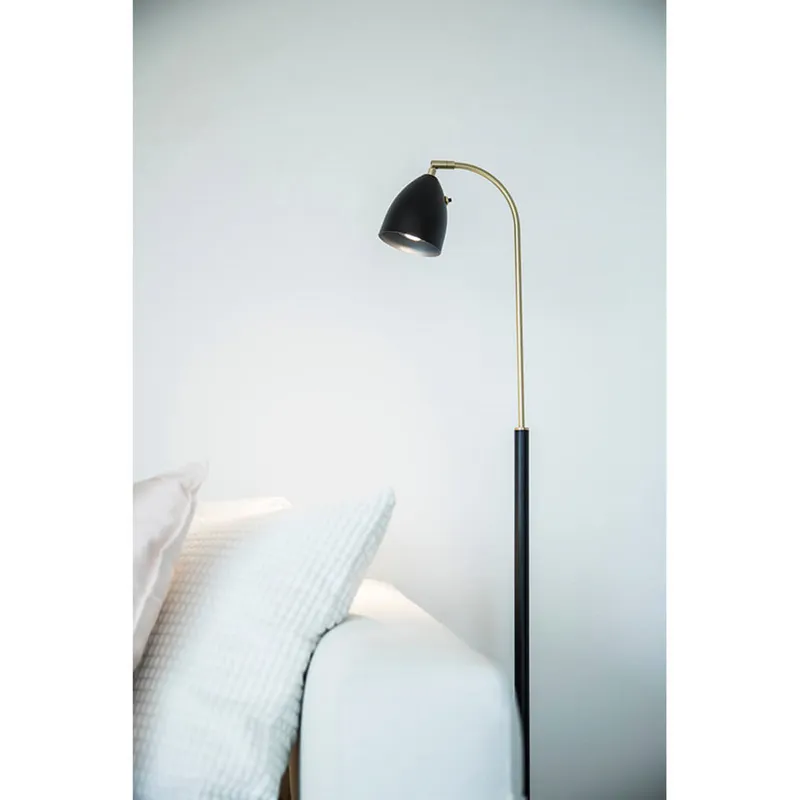 Bild 2 för Belid - Deluxe Golvlampa Vit/Mässing LED