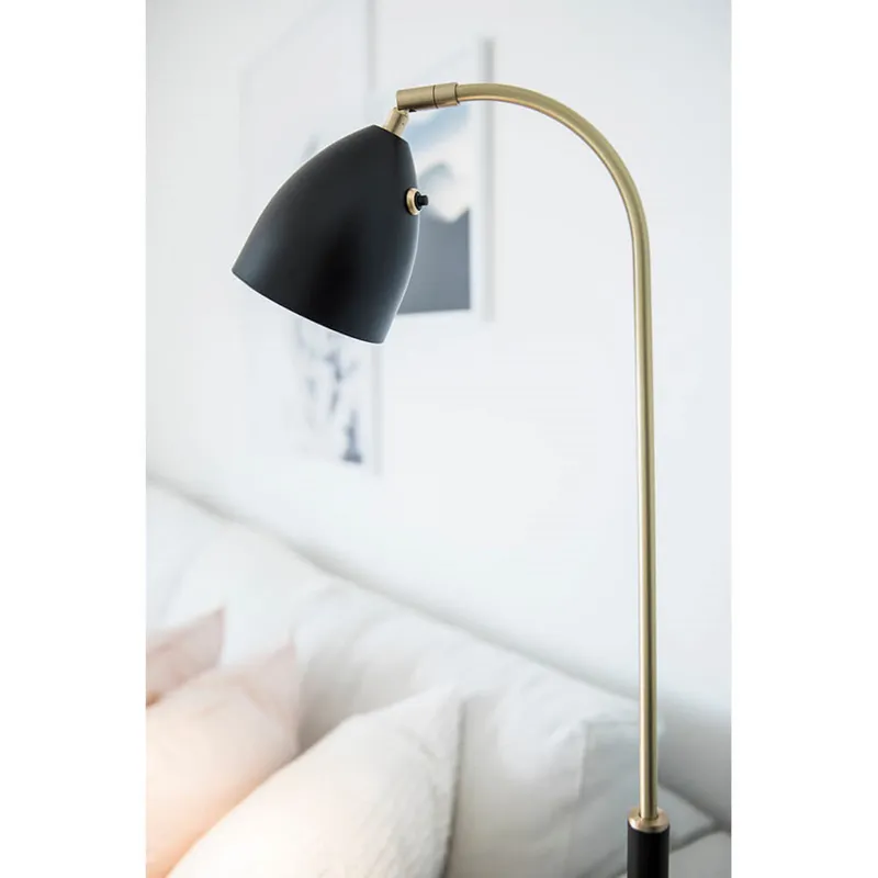 Bild 3 för Belid - Deluxe Golvlampa Vit/Mässing LED