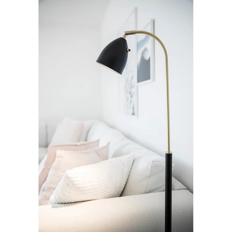 Bild 4 för Belid - Deluxe Golvlampa Vit/Mässing LED