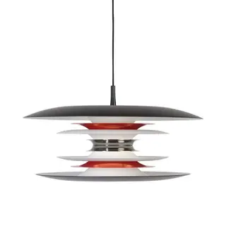 Produktfoto för Belid - Diablo Taklampa Ø500 Mat Svart/Röd Belid