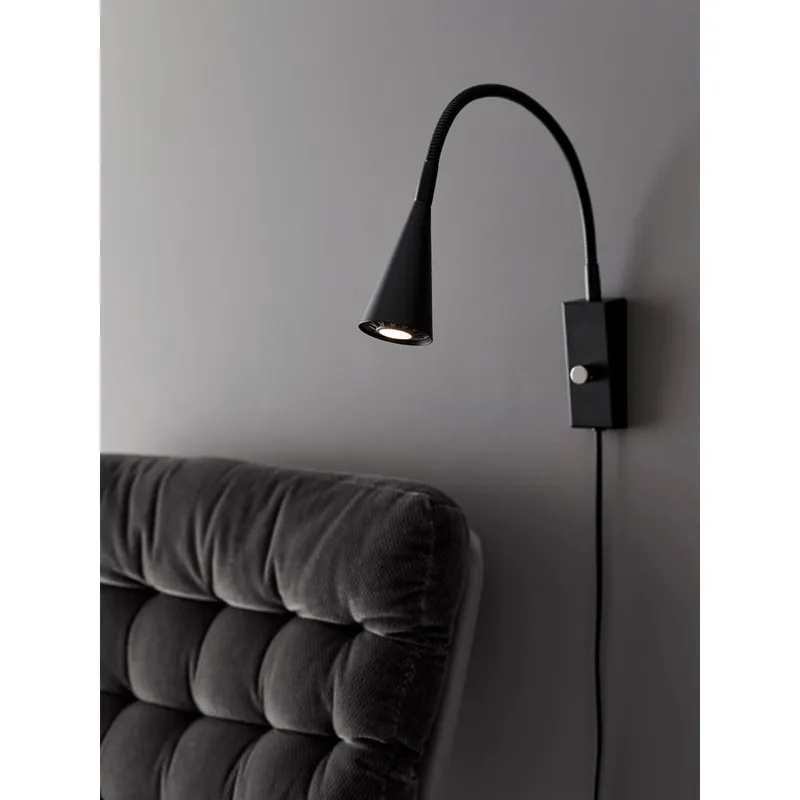 Bild 2 för Belid - Ledro Vägglampa Matt Svart LED 12V Dimbar