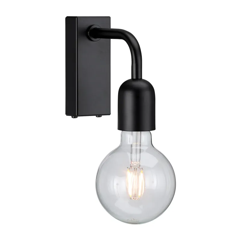 Alternativ bild 0 för Belid - Regal 1 Vägglampa Matt Black Belid