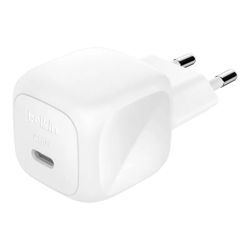 Bild 1 för Belkin BoostCharge power adapter - compact - 24 pin USB-C - 45 Watt