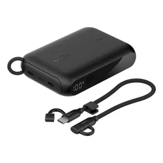 Produktfoto för Belkin BoostCharge power bank - 24 pin USB-C - 20 Watt PowerBank - Svart - 10000 mAh
