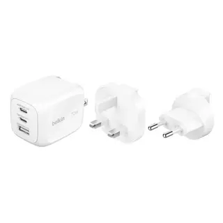 Produktfoto för Belkin BoostCharge Pro GaN 70W vægoplader + rejseadapter