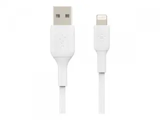 Produktfoto för Belkin - Lightning till USB-A kabel, 1 meter - Vit