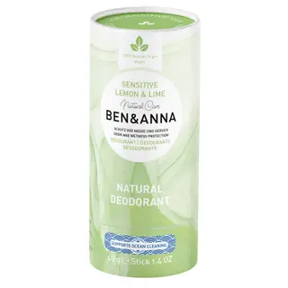Produktfoto för Ben & Anna Deodorant Sensitive Lemon & Lime  40 g