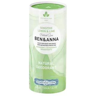 Produktfoto för Ben & Anna Deodorant Sensitive Lemon & Lime  40 g