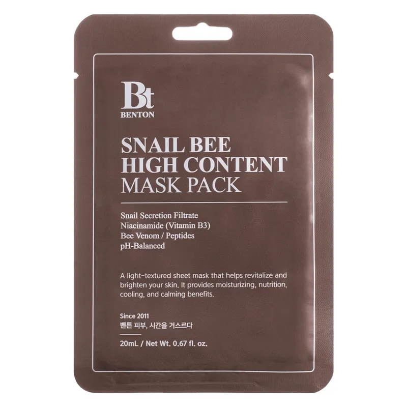 Bild 1 för Benton Snail Bee High Content Mask Pack 1 unit 20 g