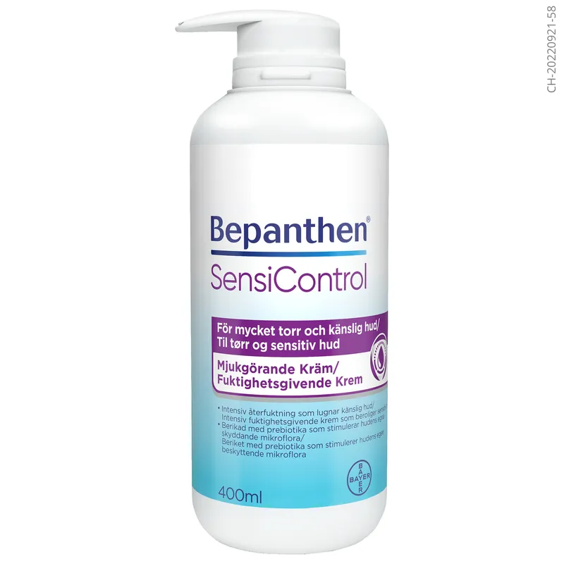 Bild 2 för Bepanthen SensiControl Mjukgörande kräm 400 ml