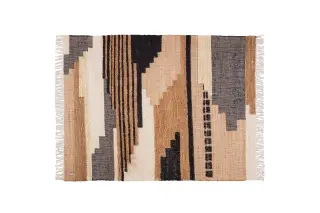 Produktfoto för BEPUREHOME Liberal matta, rektangul&auml;r - naturmelerad jute och bomull (170x240)