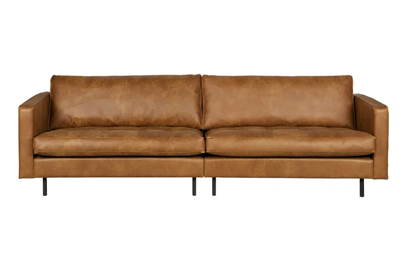 Bild 1 för BEPUREHOME Rodeo 3-sits soffa - konjaktyg
