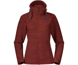 Produktfoto för Bergans Hareid Fleece Jacket Women Chianti Red