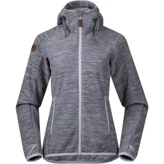 Produktfoto för Bergans Hareid NoHood Fleece Jacket Women Aluminium