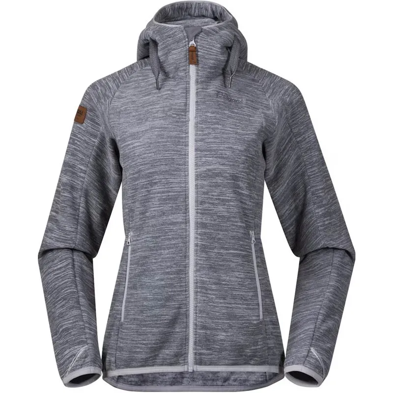 Bild 1 för Bergans Hareid NoHood Fleece Jacket Women Aluminium