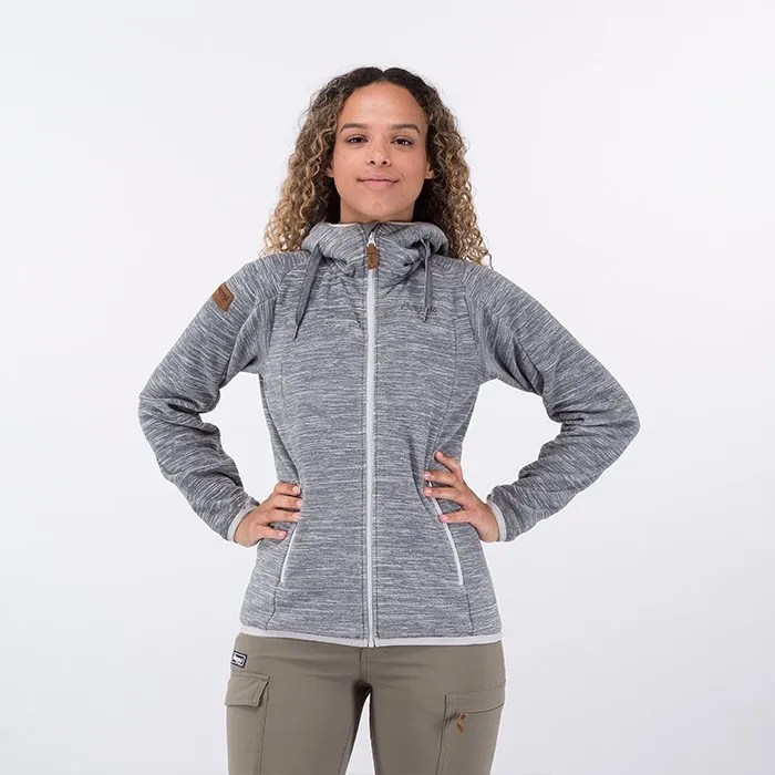 Bild 2 för Bergans Hareid NoHood Fleece Jacket Women Aluminium