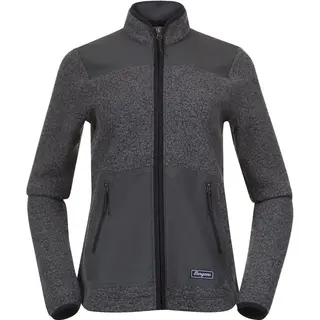 Produktfoto för Bergans Nordmarka ReWool Pile Midlayer Jacket Women Solid Dark Grey/Dark Shadow Grey