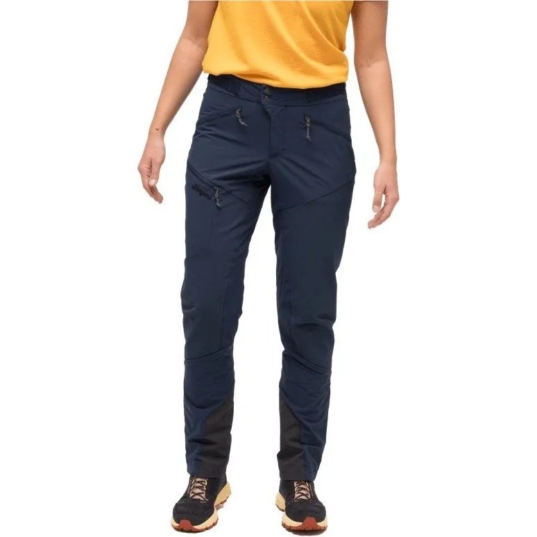Bild 2 för Bergans Tind Softshell Pants Women Navy Blue