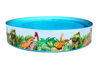 Produktfoto för Bestway 55001, Pool med ram, 1612 l, 3 År, PVC, Vinyl, Multifärg