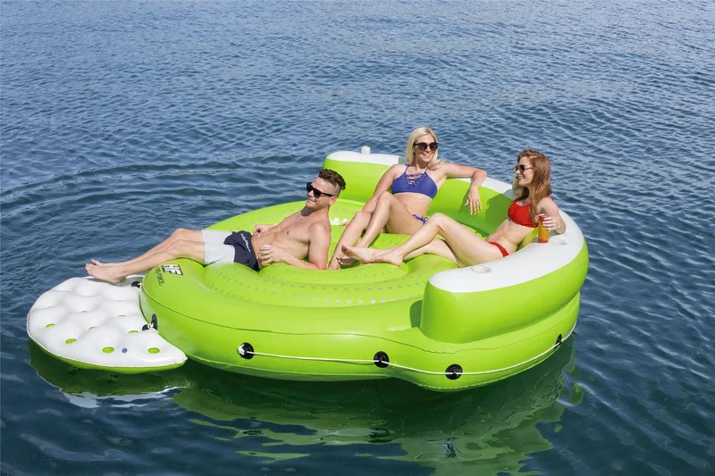 Bild 2 för Bestway Badmadrass Hydro-Force 275x255x65 cm grön