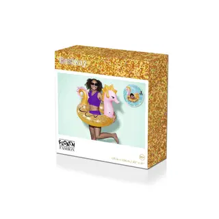 Produktfoto för Bestway Badring Sjöhäst Glitter 115 cm