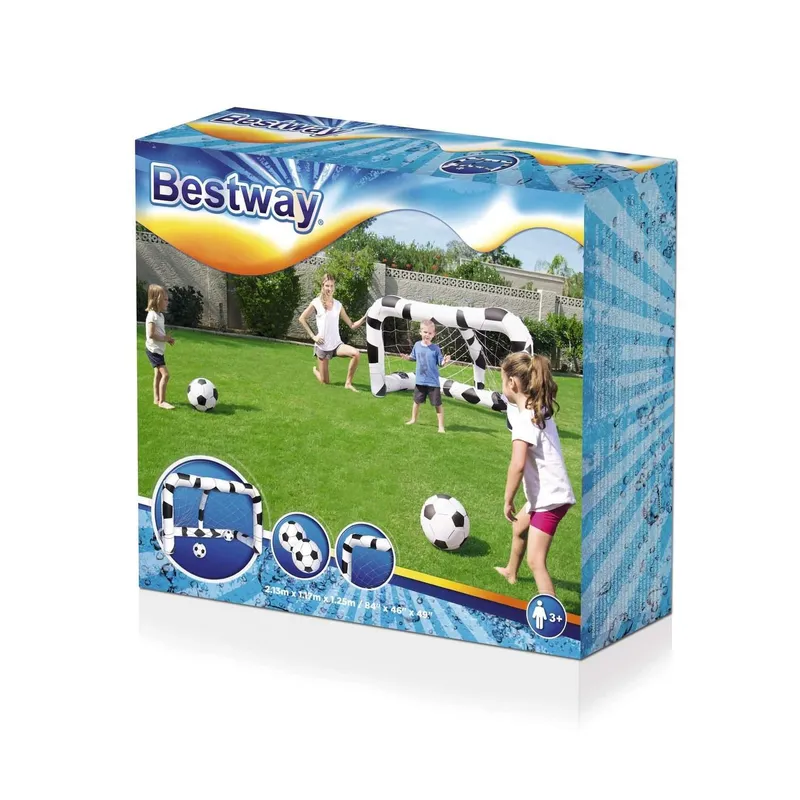 Bild 2 för Bestway Uppblåsbart Fotbollsmål