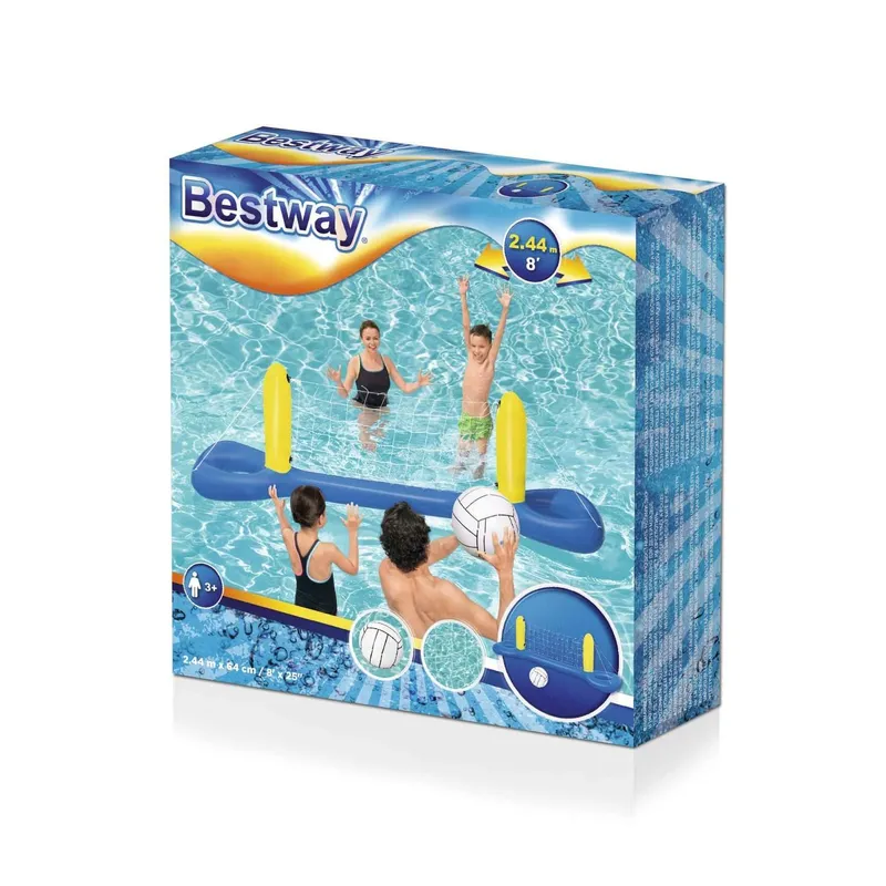 Bild 2 för Bestway Volleybollset till pool (Blå/Gul)
