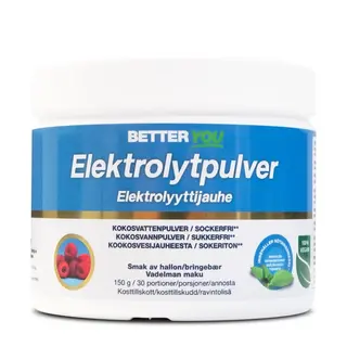 Produktfoto för BETTER YOU Better You Elektrolytpulver Hallon 150 g
