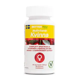 Produktfoto för BETTER YOU Better You Multivitamin Kvinna 60 kaps