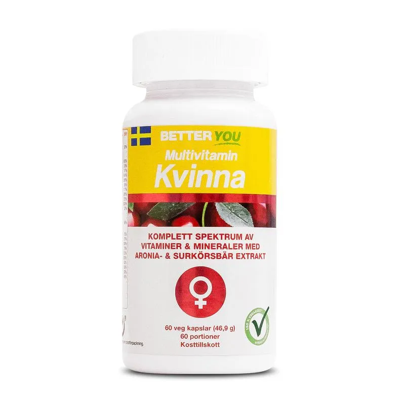 Bild 1 för BETTER YOU Better You Multivitamin Kvinna 60 kaps