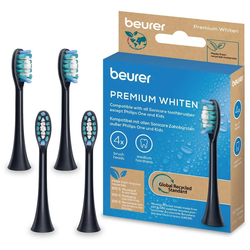 Bild 2 för Beurer Sonic Premium Whiten Brush Heads Refill 4 st