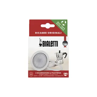 Produktfoto för Bialetti 0800033, Kaffefilter, Bialetti, Moka Express, Fiammetta, Break, Happy Dama, Moka Timer, Rainbow, Metallisk, Vit