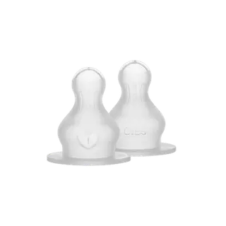 Produktfoto för BIBS Baby Bottle Nipple Round Silicone Fast Flow 2-pack
