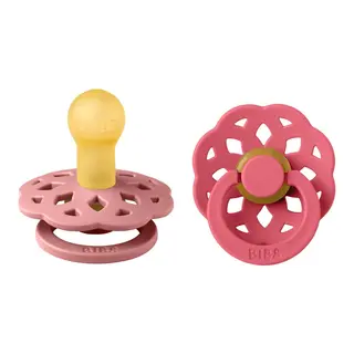 Produktfoto för BIBS Boheme Latex Size 1 Dusty Pink/Coral 2-pack