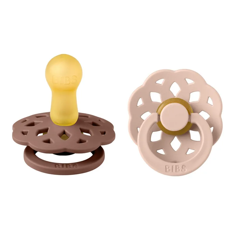 Bild 1 för BIBS Boheme Latex Size 2 Woodchuck/Blush 2-pack