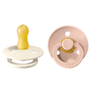 Produktfoto för BIBS Colour Ivory/Blush strl. 1 (0-6 månader) 2-pack