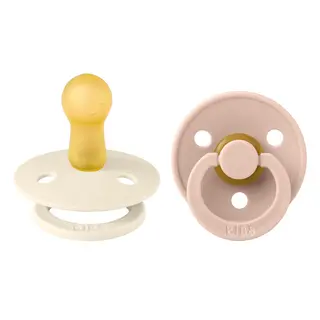 Produktfoto för BIBS Colour Ivory/Blush strl. 2 (6-18 månader) 2-pack