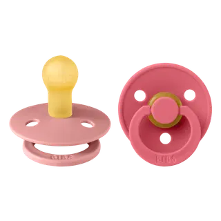 Produktfoto för BIBS Colour  Latex Size 1 Dusty Pink/Coral 2-pack