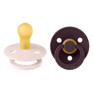 Produktfoto för BIBS Colour Latex Size 1 Petal/Plum 2-pack