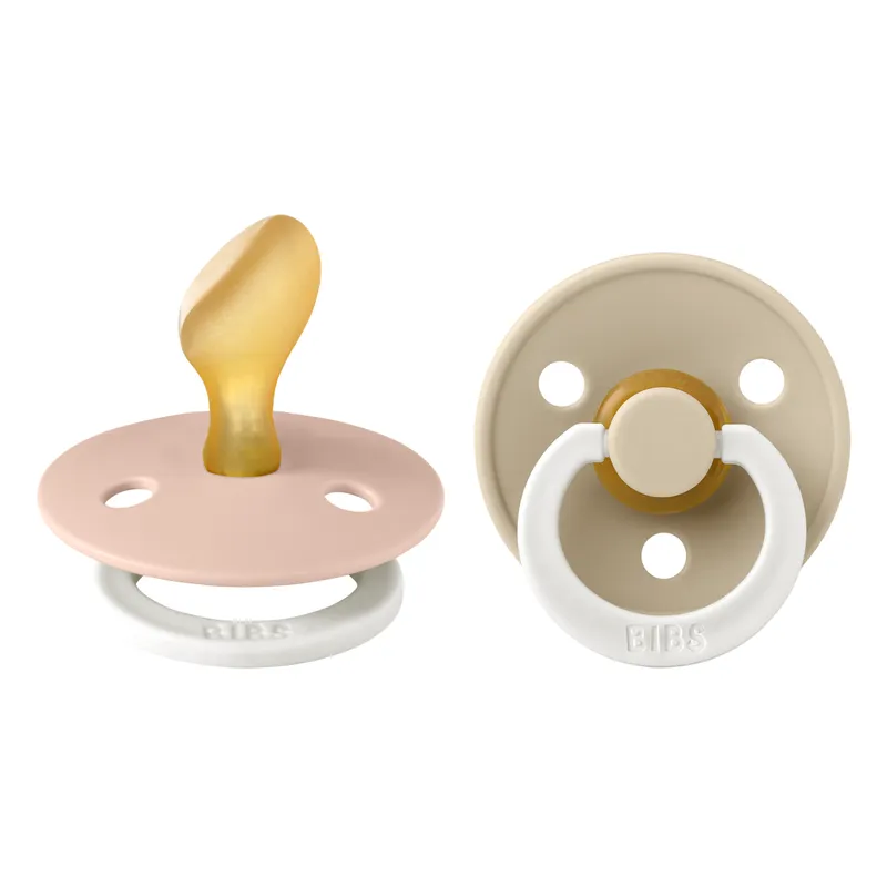 Bild 2 för BIBS Colour Latex Size 2 Anatomical Blush GLOW/Vanilla GLOW 2-pack