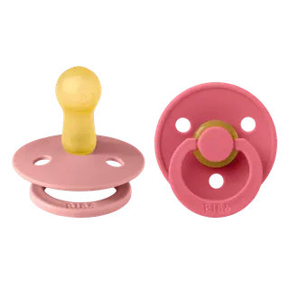 Produktfoto för BIBS Colour  Latex Size 2 Dusty Pink/Coral 2-pack