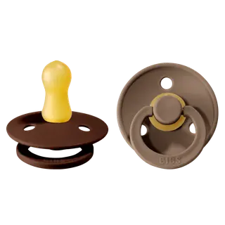 Produktfoto för BIBS Colour Nappar Mocha/Dark Oaka strl. 1 (0-6 månader) 2-pack