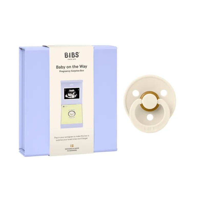 Bild 2 för BIBS Gift Set Baby On The Way Latex Ivory Size 1 1pcs