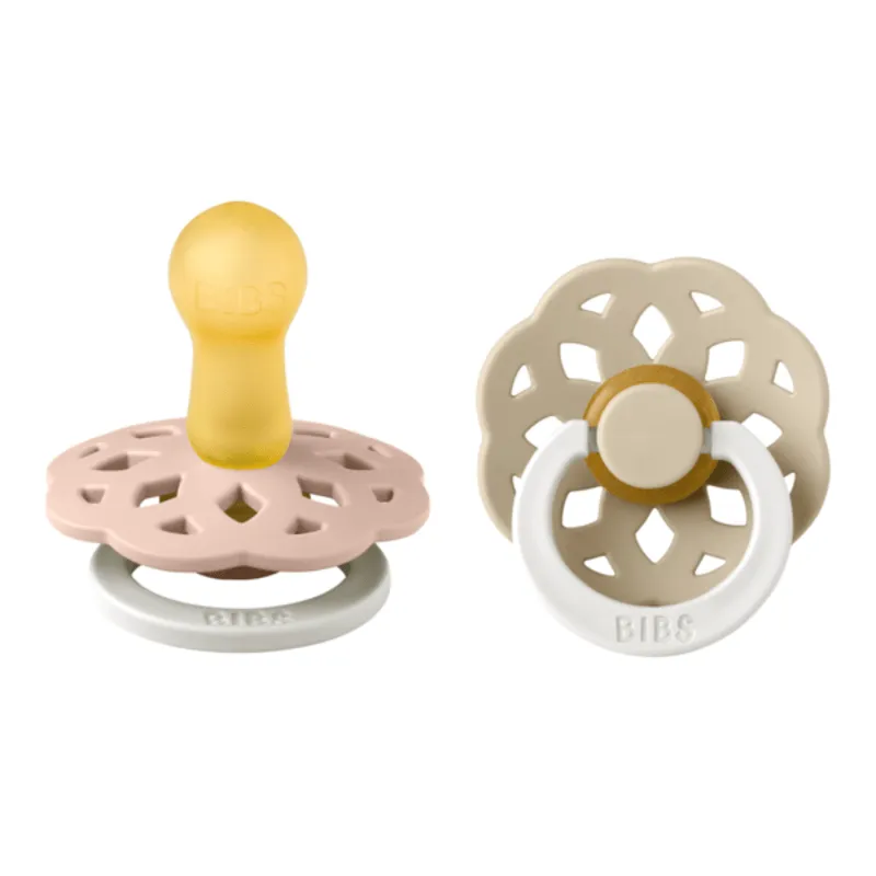 Bild 1 för BIBS napp Boheme latex 2-pack 6-18 mån, blush/vanila glow
