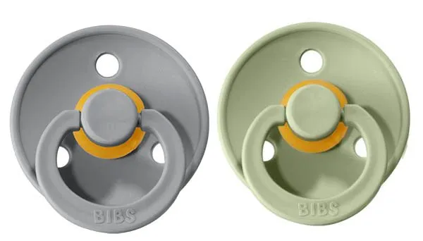 Bild 1 för BIBS napp Colour 2-pack 0-6 mån, sage/cloud