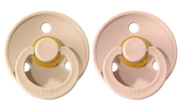 Bild 1 för BIBS napp Colour 2-pack 0-6 mån, vanilla/blush