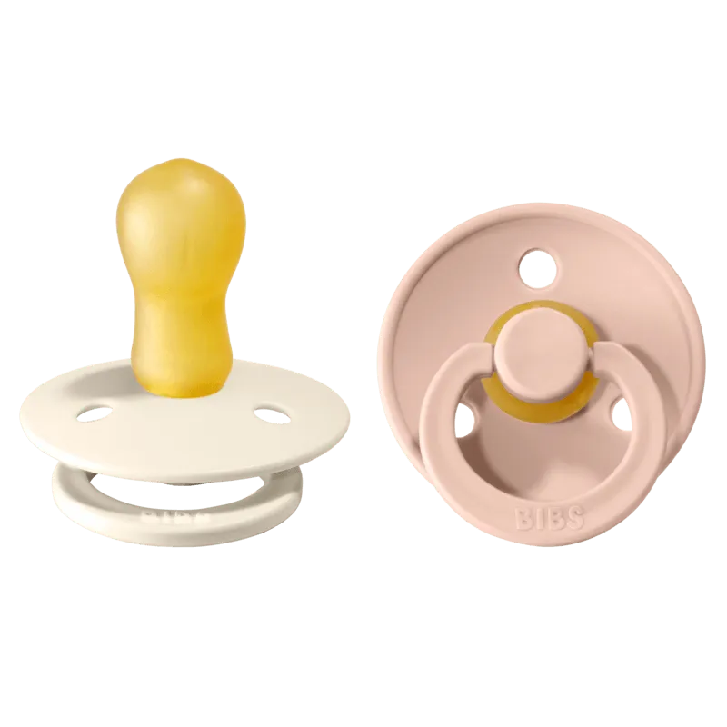 Bild 1 för BIBS napp Colour 2-pack 18 mån+, ivory/blush
